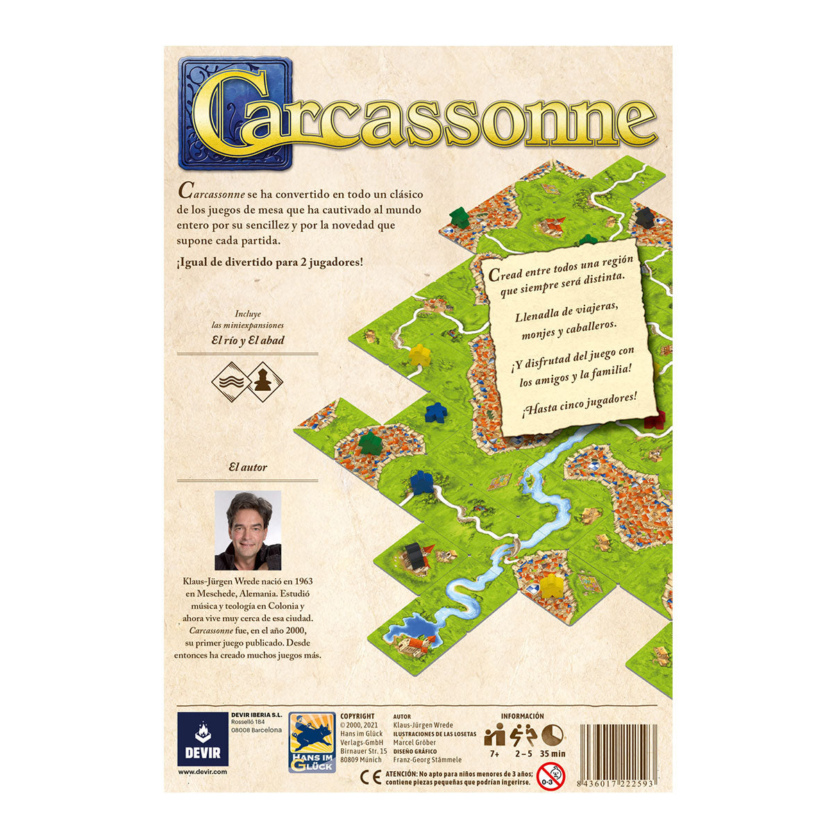 Carcassonne Básico (2da Edición) - Juego de Mesa